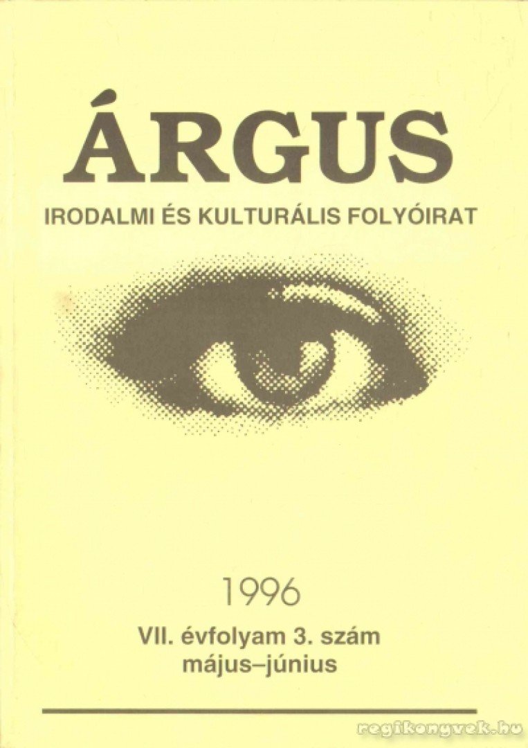 Árgus  VII. évf. 3. szám [antikvár]