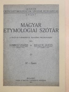 Gombocz Zoltán - Magyar etymologiai szótár I. (töredék) [antikvár]