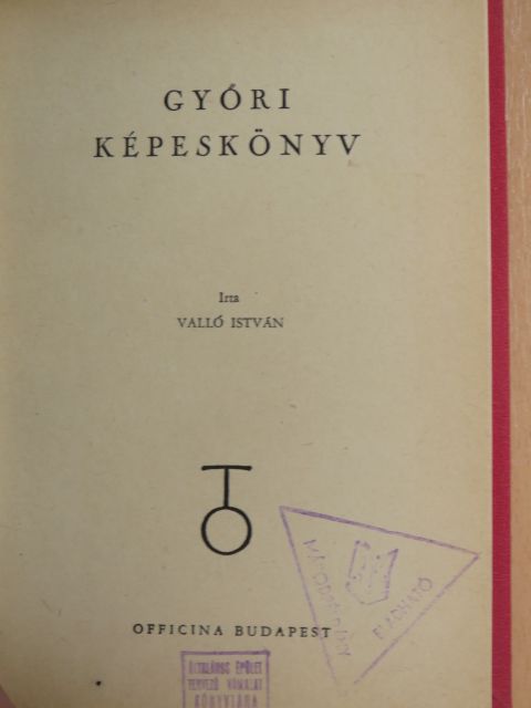 Valló István - Győri képeskönyv [antikvár]
