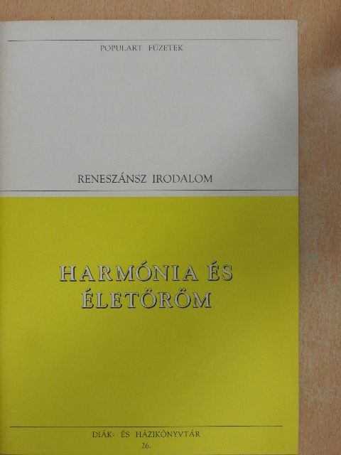 Francesco Petrarca - Harmónia és életöröm [antikvár]