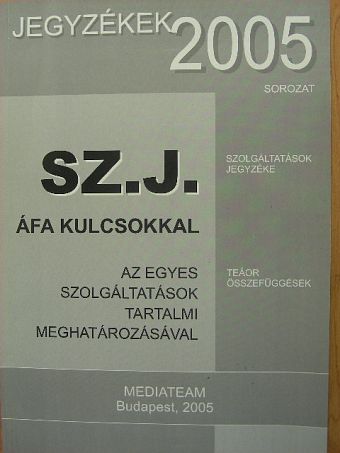 Sz. J. ÁFA kulcsokkal [antikvár]