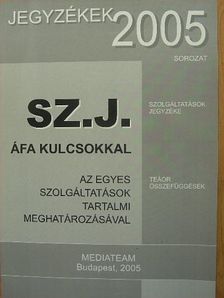 Sz. J. ÁFA kulcsokkal [antikvár]