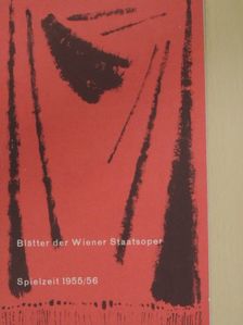 Alexander Berrsche - Blätter der Wiener Staatsoper Mai 1956 1. Heft [antikvár]