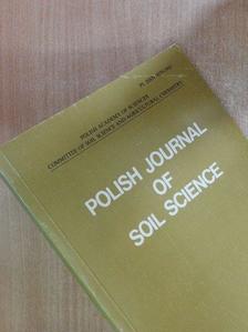 Polish Journal of Soil Science Vol. XXIII, No. 1, 1990 [antikvár]