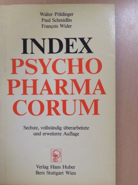 Francois Wider - Index Psychopharmacorum [antikvár]
