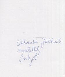 Ditrói Csiby Éva - Üzenet apámtól (dedikált) [antikvár]