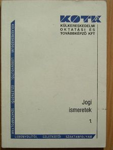 Dr. Lemák Ella - Jogi ismeretek [antikvár]