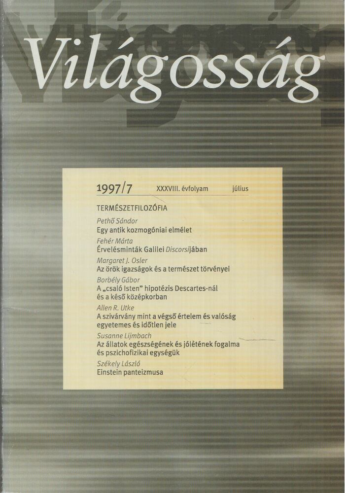 Világosság 1997/7 [antikvár]