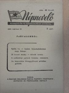 Népnevelő 1952. március 22. [antikvár]