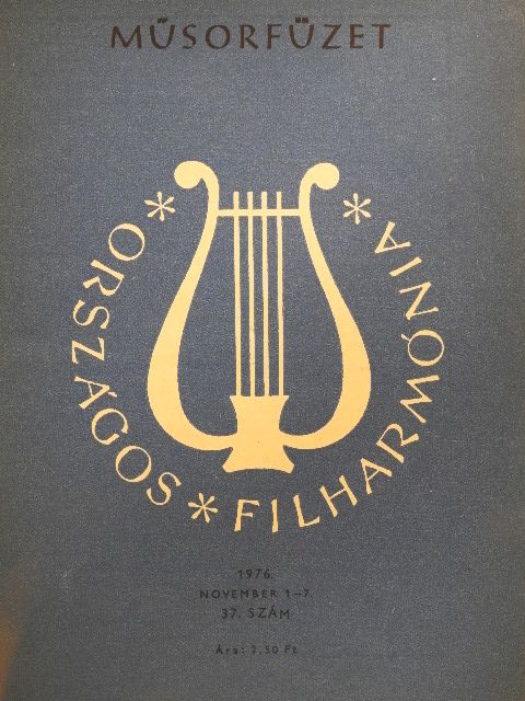 Országos Filharmónia Műsorfüzet 1976/37. [antikvár]