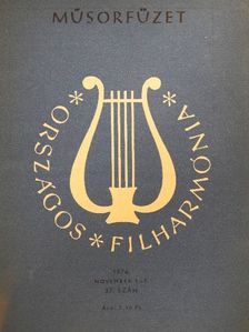 Országos Filharmónia Műsorfüzet 1976/37. [antikvár]