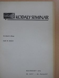 Dr. Eősze László - Ways to Kodály [antikvár]