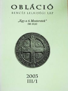 Adrienne von Speyr - Obláció 2003. III/1 [antikvár]