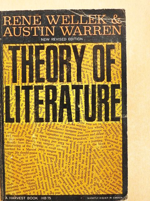 Austin Warren - Theory of Literature [antikvár]
