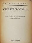 Oscar Wilde - A szépség filozófiája [antikvár]