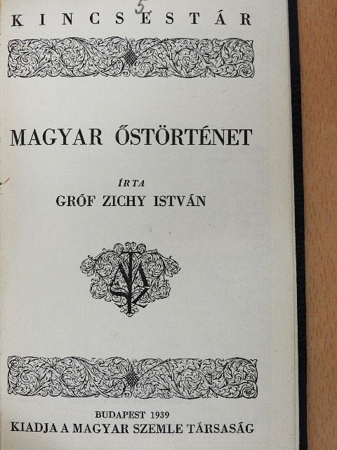 Gróf Zichy István - Magyar őstörténet [antikvár]