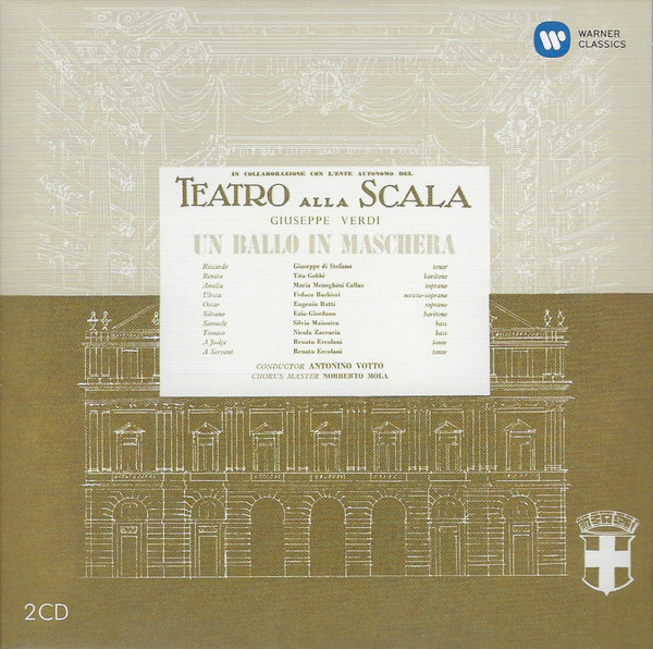 Verdi - UN BALLO IN MASCHERA 2CD CALLAS,DI STEFANO,GOBBI,VOTTO