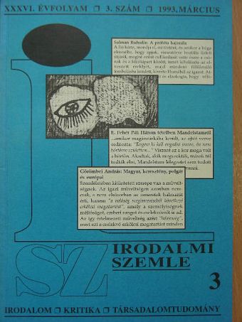Ardamica Zorán - Irodalmi Szemle 1993. március [antikvár]