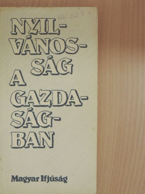 Berend T. Iván - Nyilvánosság a gazdaságban [antikvár]