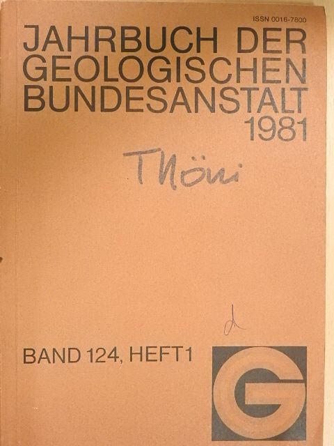 G. Wessely - Jahrbuch der Geologischen Bundesanstalt 1981 [antikvár]