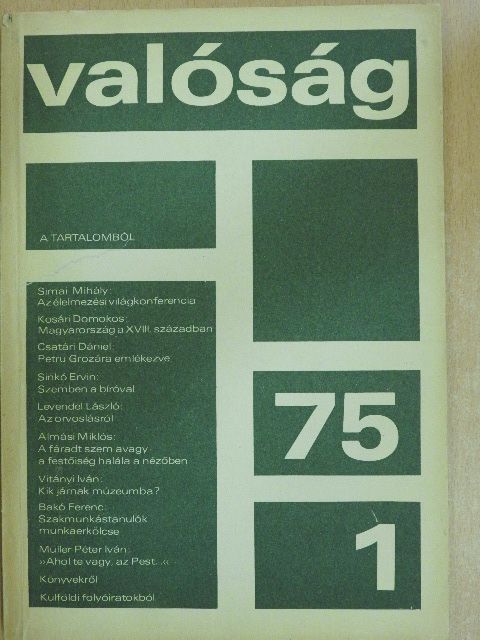 Almási Miklós - Valóság 1975. január [antikvár]