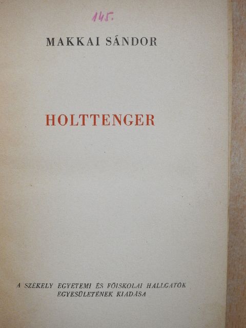 Makkai Sándor - Holttenger [antikvár]