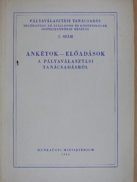 Ankétok - előadások [antikvár]
