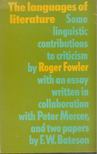 Roger Fowler - The Languages of Literature [antikvár]