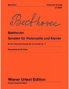 BEETHOVEN - SONATEN FÜR VIOLONCELLO UND KLAVIER WIENER URTEXT (WIESENFELDT / H.SCHIFF)