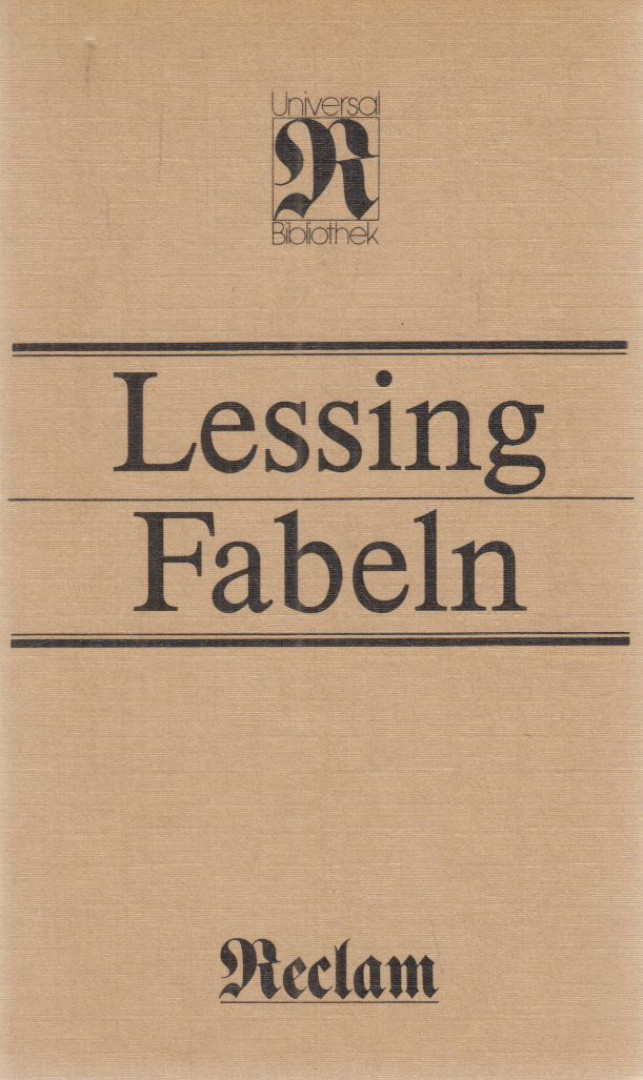 Lessing, Gotthold Ephraim - Fabeln [antikvár]
