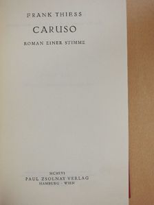 Frank Thiess - Caruso [antikvár]