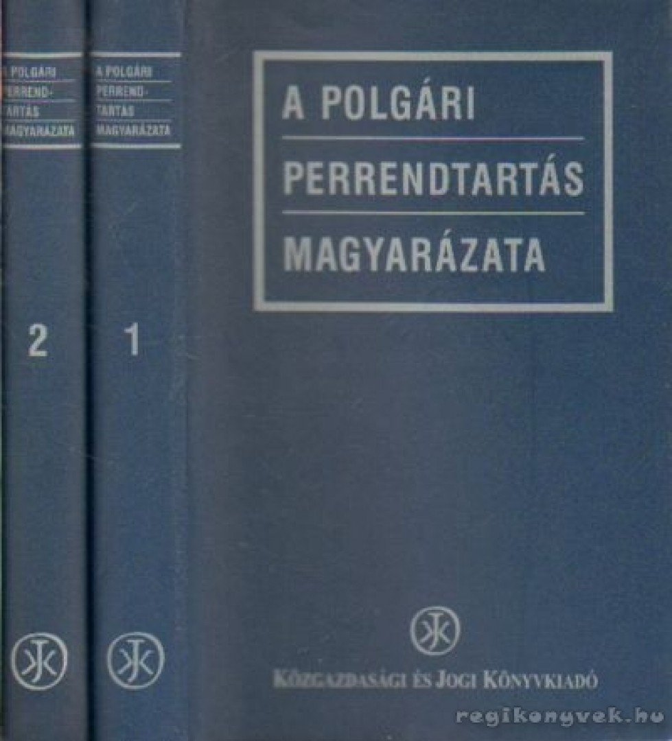 NÉMETH JÁNOS - A polgári perrendtartás magyarázata I-II. [antikvár]