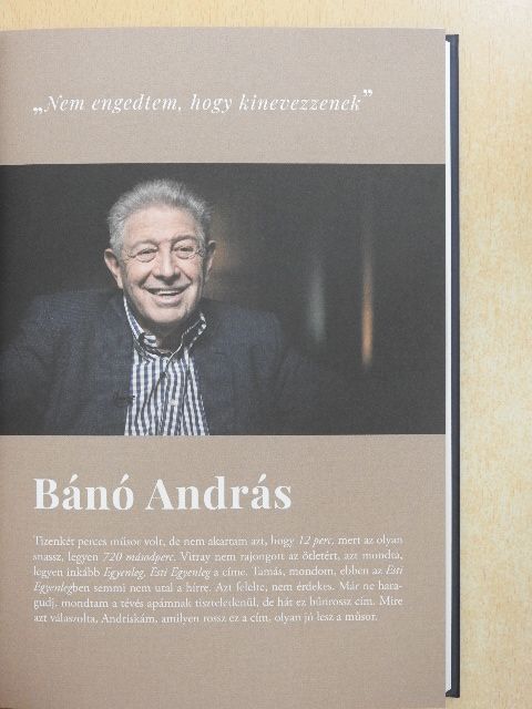 Bánó András - A magyar televíziózás legendái [antikvár]
