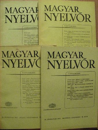 A. Molnár Ferenc - Magyar Nyelvőr 1975. január-december [antikvár]