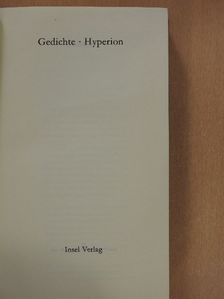 Hölderlin - Gedichte - Hyperion [antikvár]