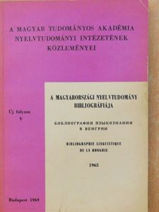 A magyarországi nyelvtudomány bibliográfiája [antikvár]