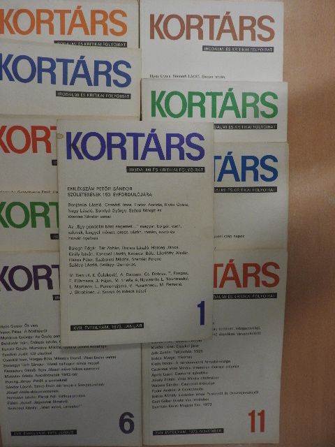 Benjámin László - Kortárs 1973. (nem teljes évfolyam) [antikvár]