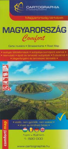 Cartographia - Magyarország Comfort 1:520e. térkép (laminált)