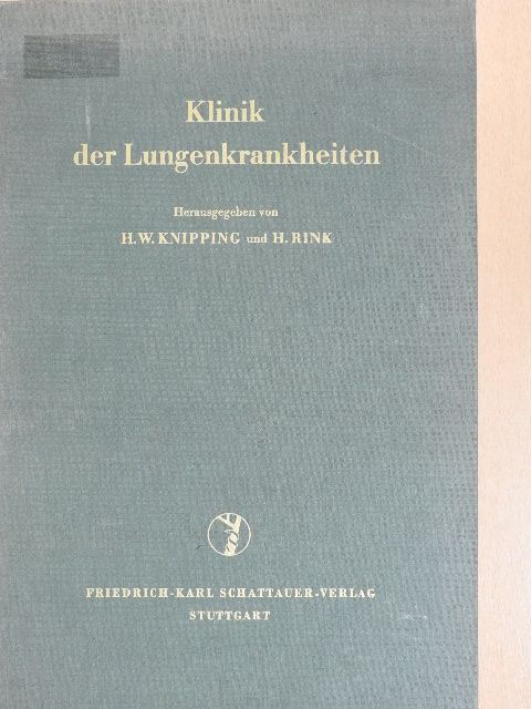 Dr. Hildegard Bodenstab - Klinik der Lungenkrankheiten [antikvár]