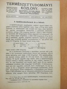 Dorner Béla - Természettudományi Közlöny 1916. január-deczember/Pótfüzetek a Természettudományi Közlönyhöz 1916. január-deczember [antikvár]