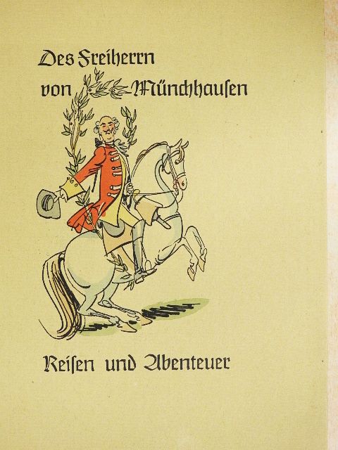 Gottfried August Bürger - Wunderbare Reisen zu Wasser und zu Lande (gótbetűs) [antikvár]