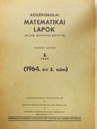 Vermes Miklós - Középiskolai matematikai lapok 1964/3. [antikvár]