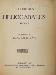 Louis Couperus - Heliogabalus [antikvár]