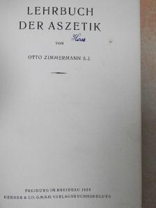 Otto Zimmermann - Lehrbuch der Aszetik [antikvár]