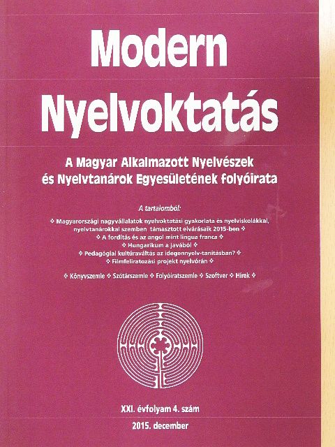 Cser Alexandra - Modern Nyelvoktatás 2015. december [antikvár]