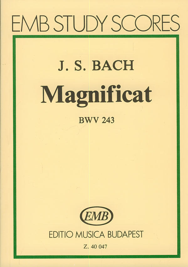 J. S. Bach - MAGNIFICAT BWV 243, KISPARTITURA