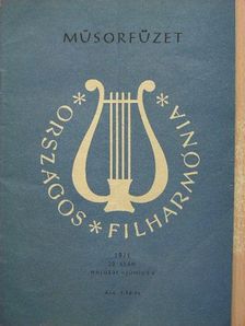 Országos Filharmónia Műsorfüzet 1971/22. [antikvár]