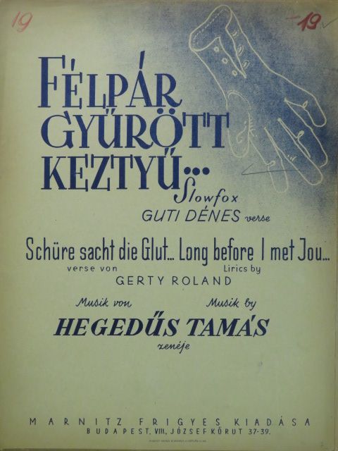 Guti Dénes - Félpár gyűrött keztyű... [antikvár]