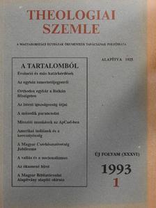 Berki Feriz - Theologiai Szemle 1993/1. [antikvár]