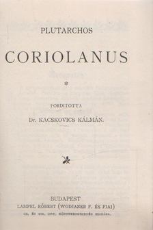 Plutarchos - Coriolanus [antikvár]